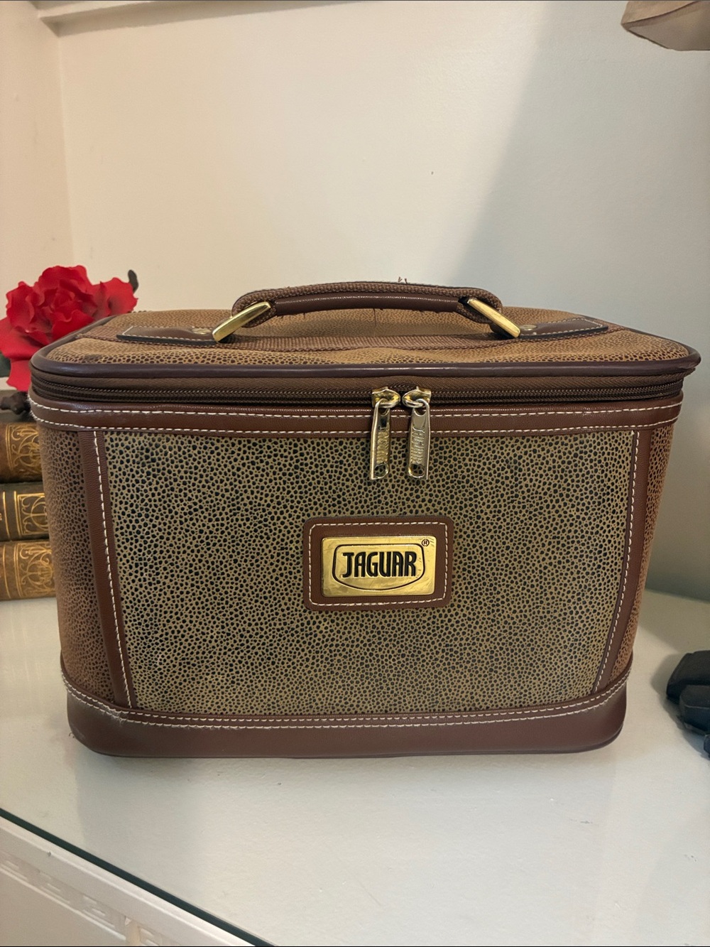 Vintage Brown Travel Toiletry Bag